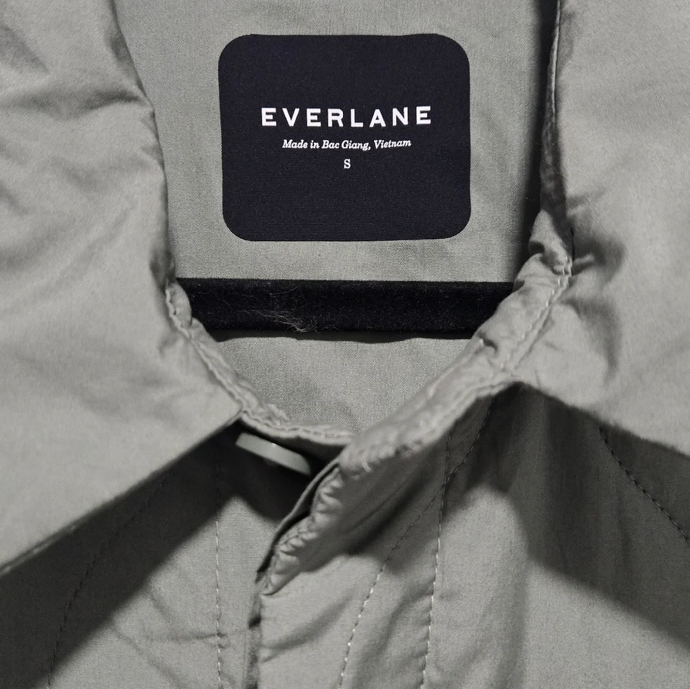 Everlane Men Renew Quilted Agave Green Liner Shacket Size Small